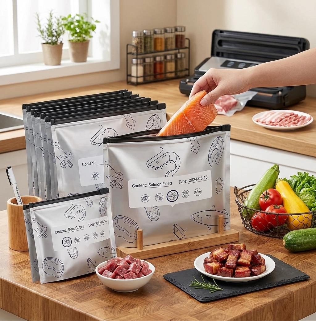 Reusable Foil Food Storage Bags - 30 PCS