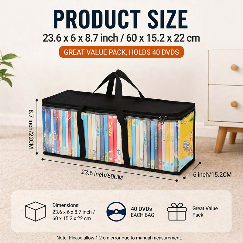 Heavy-Duty Clear Storage Bag for Clothes and Moving