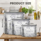 Reusable Foil Food Storage Bags - 30 PCS