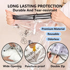 Cordless Travel Vacuum Storage Bag Set with Rechargeable Pump