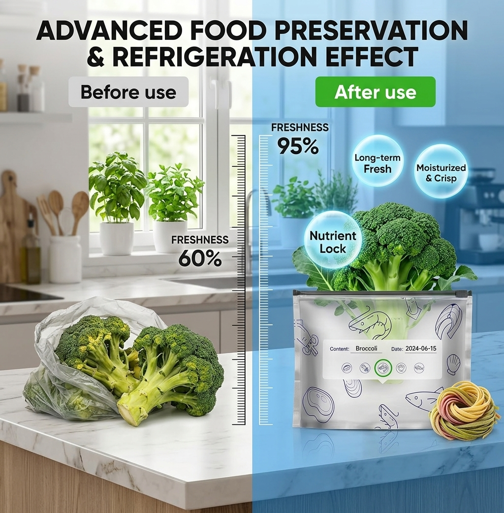 Reusable Foil Food Storage Bags - 30 PCS