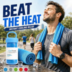 🔥🥳2026 HOT SALE!❄️Water-Activated Cooling Towel | Instant Icy-Feel Relief