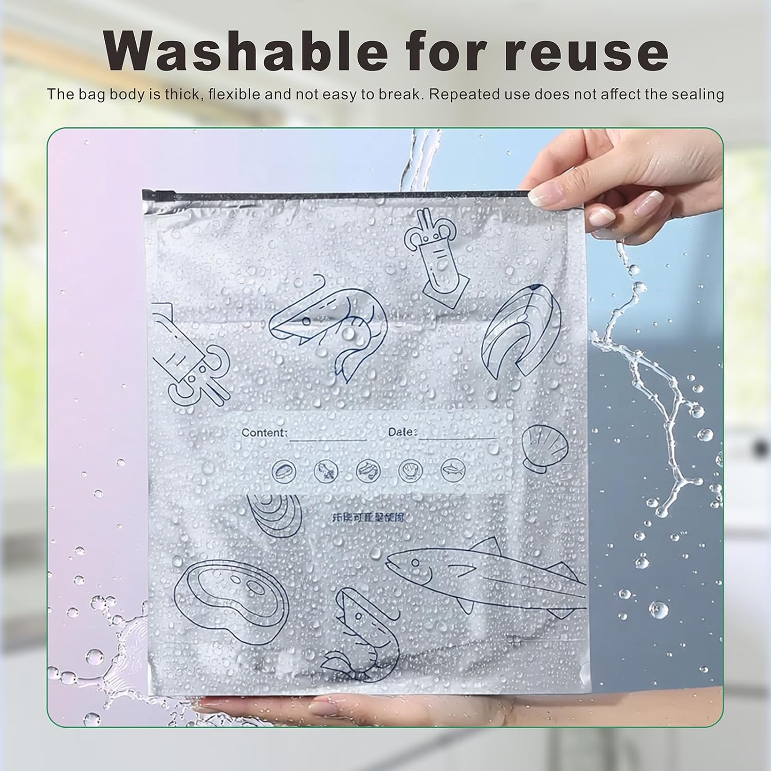Reusable Foil Food Storage Bags - 30 PCS