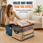 🎁 Transparent Large-Capacity Dustproof & Moisture-Proof Storage Bag – Declutter Your Home Fast ✨ (offer)