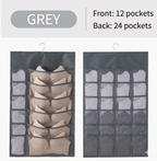 Double-Sided Hanging Lingerie Storage Organizer