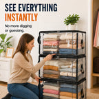 🎁 Transparent Large-Capacity Dustproof & Moisture-Proof Storage Bag – Declutter Your Home Fast ✨ (offer)