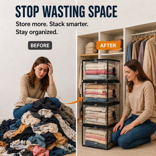 🎁💞LAST DAY 75% OFF ✨📦Large Heavy-Duty Thick Plastic Clear Storage