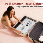 Cordless Travel Vacuum Storage Bag Set with Rechargeable Pump