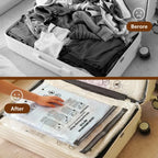 Cordless Travel Vacuum Storage Bag Set with Rechargeable Pump