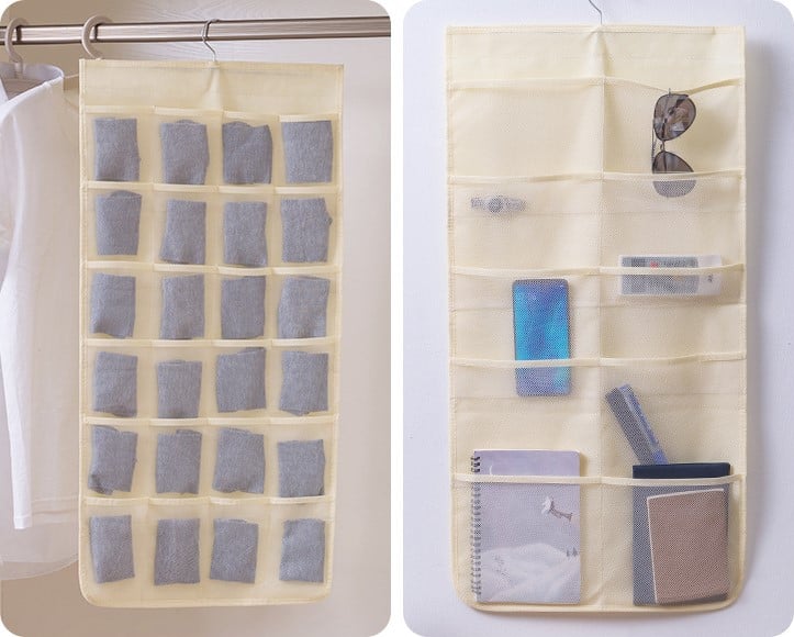 Double-Sided Hanging Lingerie Storage Organizer
